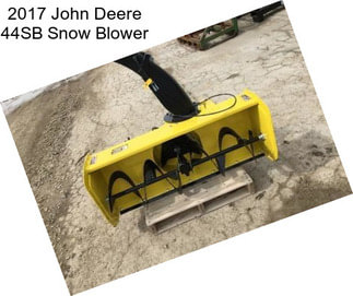 2017 John Deere 44SB Snow Blower