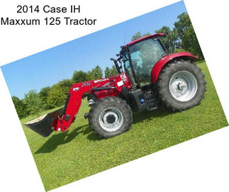 2014 Case IH Maxxum 125 Tractor