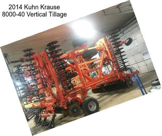 2014 Kuhn Krause 8000-40 Vertical Tillage