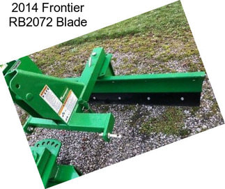 2014 Frontier RB2072 Blade