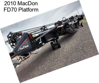 2010 MacDon FD70 Platform