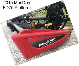 2015 MacDon FD75 Platform