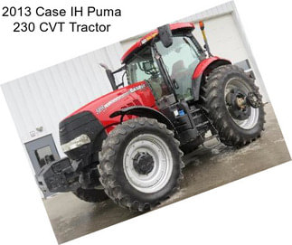 2013 Case IH Puma 230 CVT Tractor