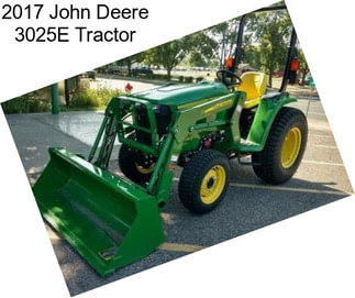 2017 John Deere 3025E Tractor