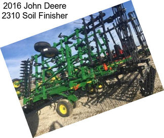 2016 John Deere 2310 Soil Finisher