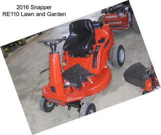 2016 Snapper RE110 Lawn and Garden