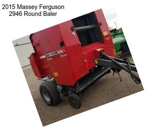 2015 Massey Ferguson 2946 Round Baler