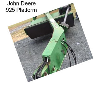 John Deere 925 Platform