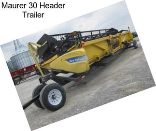 Maurer 30 Header Trailer