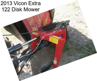 2013 Vicon Extra 122 Disk Mower