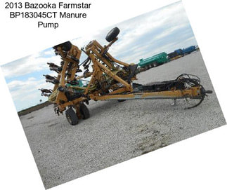 2013 Bazooka Farmstar BP183045CT Manure Pump