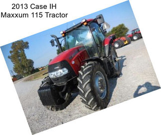 2013 Case IH Maxxum 115 Tractor