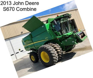 2013 John Deere S670 Combine