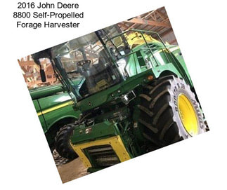 2016 John Deere 8800 Self-Propelled Forage Harvester