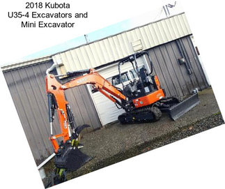 2018 Kubota U35-4 Excavators and Mini Excavator