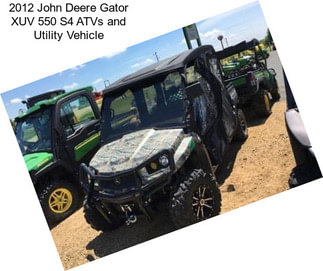 2012 John Deere Gator XUV 550 S4 ATVs and Utility Vehicle