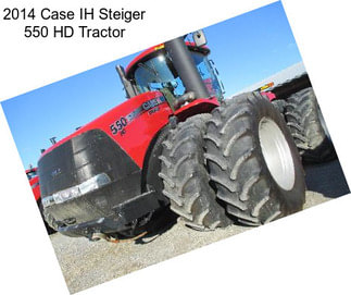 2014 Case IH Steiger 550 HD Tractor