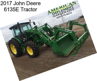 2017 John Deere 6135E Tractor