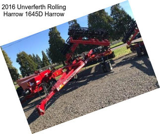 2016 Unverferth Rolling Harrow 1645D Harrow