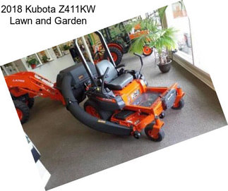 2018 Kubota Z411KW Lawn and Garden