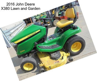 2016 John Deere X380 Lawn and Garden