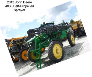 2013 John Deere 4830 Self-Propelled Sprayer