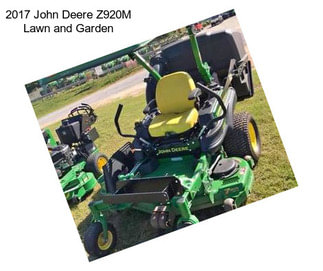 2017 John Deere Z920M Lawn and Garden