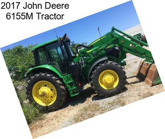 2017 John Deere 6155M Tractor