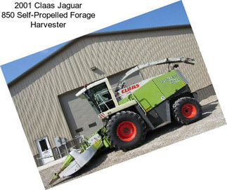 2001 Claas Jaguar 850 Self-Propelled Forage Harvester