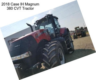 2018 Case IH Magnum 380 CVT Tractor