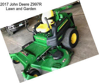 2017 John Deere Z997R Lawn and Garden