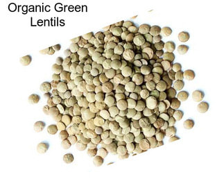 Organic Green Lentils