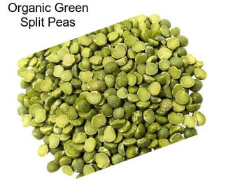 Organic Green Split Peas