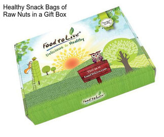 Healthy Snack Bags of Raw Nuts in a Gift Box