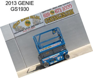 2013 GENIE GS1930