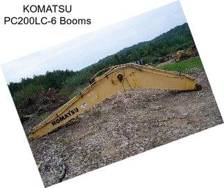 KOMATSU PC200LC-6 Booms