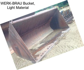 WERK-BRAU Bucket, Light Material