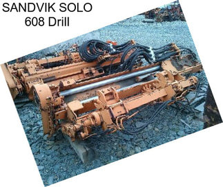 SANDVIK SOLO 608 Drill