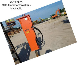 2016 NPK GH6 Hammer/Breaker - Hydraulic