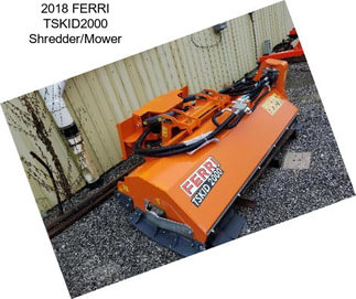 2018 FERRI TSKID2000 Shredder/Mower
