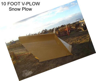 10 FOOT V-PLOW Snow Plow