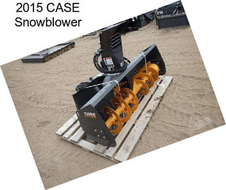 2015 CASE Snowblower