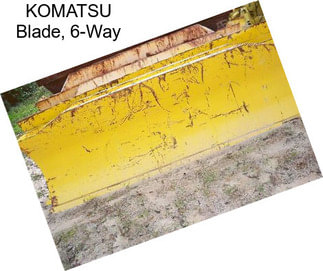 KOMATSU Blade, 6-Way