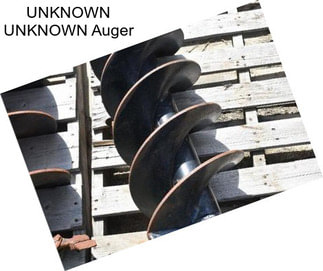 UNKNOWN UNKNOWN Auger