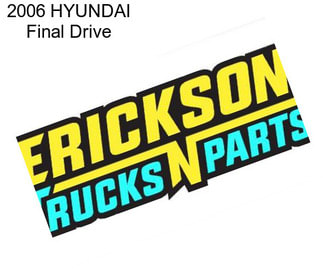 2006 HYUNDAI Final Drive