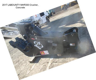 2017 LABOUNTY MHP200 Crusher, Concrete