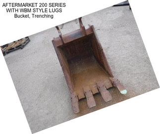 AFTERMARKET 200 SERIES WITH WBM STYLE LUGS Bucket, Trenching