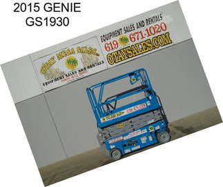 2015 GENIE GS1930