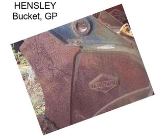 HENSLEY Bucket, GP