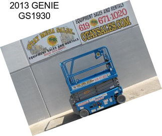 2013 GENIE GS1930